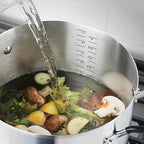 KitchenAid 71022 Stainless Steel Stockpot with Measuring Marks and Lid, 8 Quart - Brushed Stainless Steel