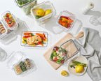 Airtight Food Storage Container with Lid(13.5oz) Leak-Proof Baby Food Box | BPA-Free | Meal Prep | Microwave, Freezer and Dishwasher Safe | Kitchen Fridge Organizer Boxes | Fresher Food