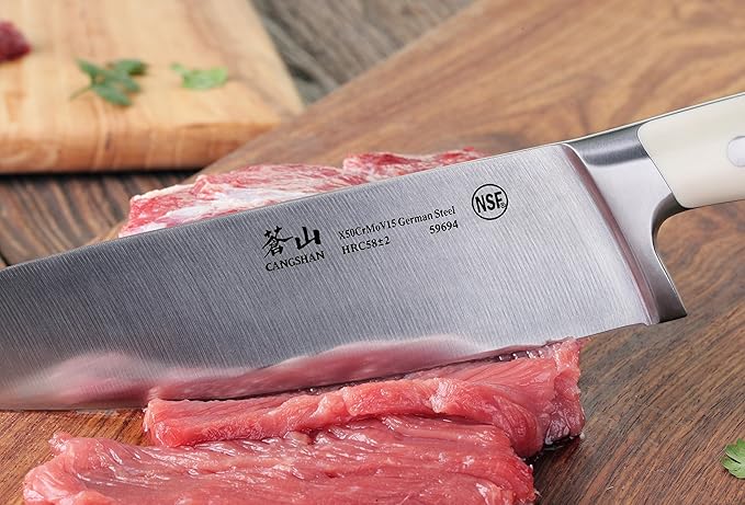 Cangshan S1 Series 59694 German Steel Forged Chef Knife, 8-Inch