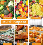 6 Pack Quarter Size Baking Sheet Pan, Aluminum Commercial Cookie Sheet Pan, Durable & Anti-Stick 13”x 10”