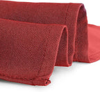 Gee Di Moda Rectangle Tablecloth - 90 x 156 Inch Red Table Cloth for 8 Foot Table with Floor-Length Drop - Heavy Duty Washable Fabric - 8 Ft Buffet Table, Holiday Party, Wedding & Baby Shower