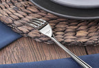 Artaste Rain II Forged 18/10 Stainless Steel (Silver (Set of 12), Salad Fork (7-Inch))
