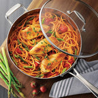 Tramontina Tri-Ply Clad Stainless Steel 10-Piece Cookware Set with Glass Lids, Pots and Pans Kitchen Set, Induction-Ready, Dishwasher-Safe, NSF-Certified